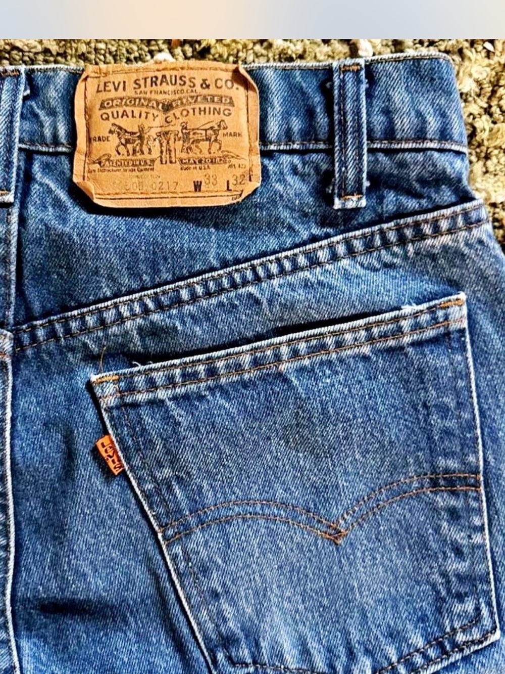 Vintage orange tab Levi’s 1987